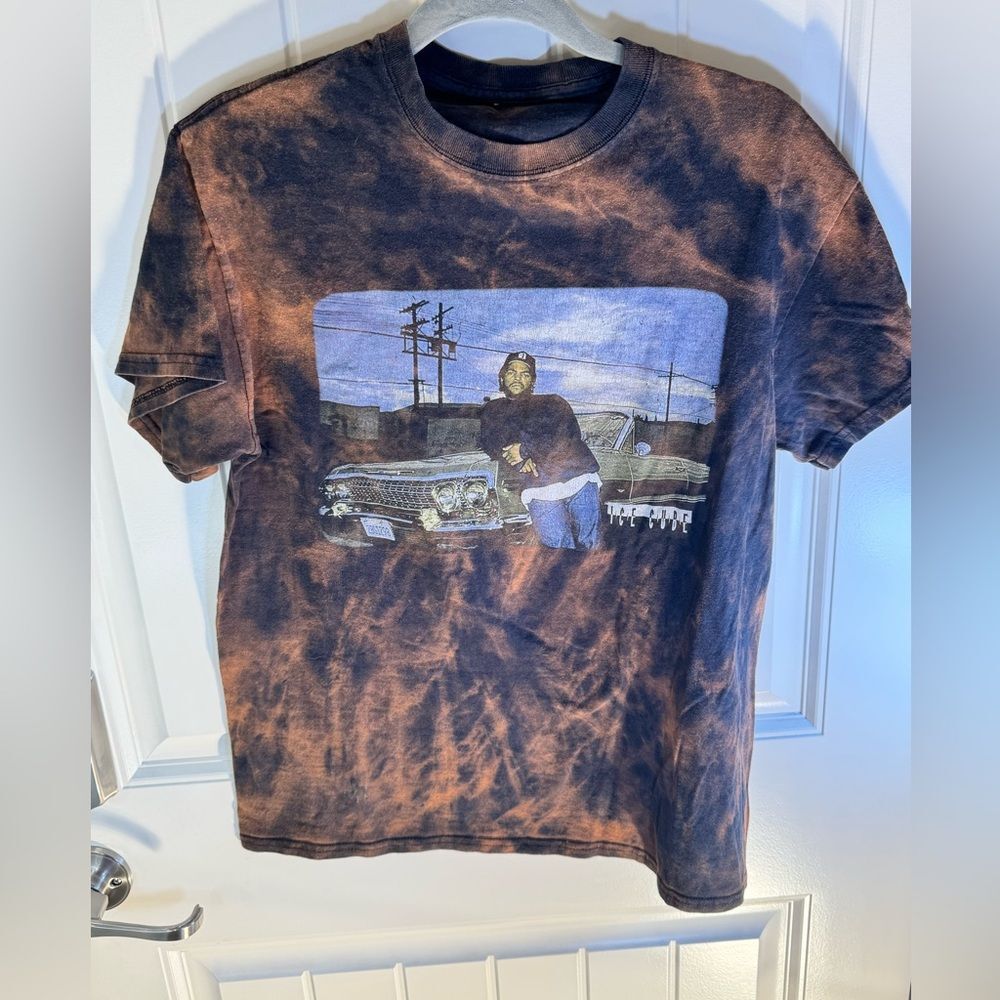 Custom Bleach Dye Ice Cube Tee Women’s Large